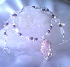 Soalmate Necklace- Rohodochrosite with Garnets and Pearls